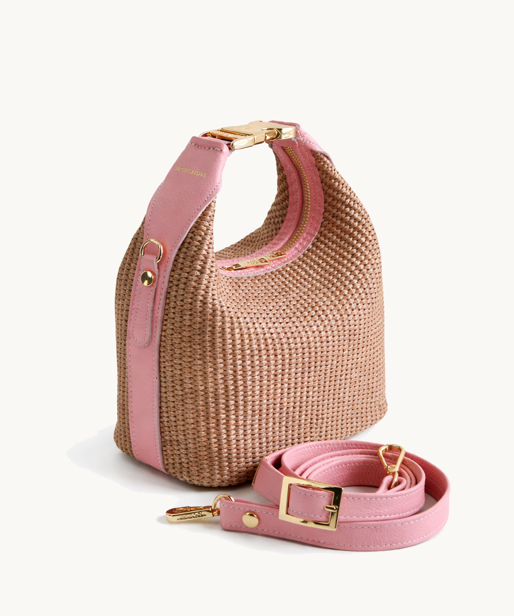 maggie rafia pink